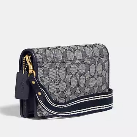 EUC COACH Hayden Foldover Crossbody Clutch in Signature Jacquard - Picture 2 of 16
